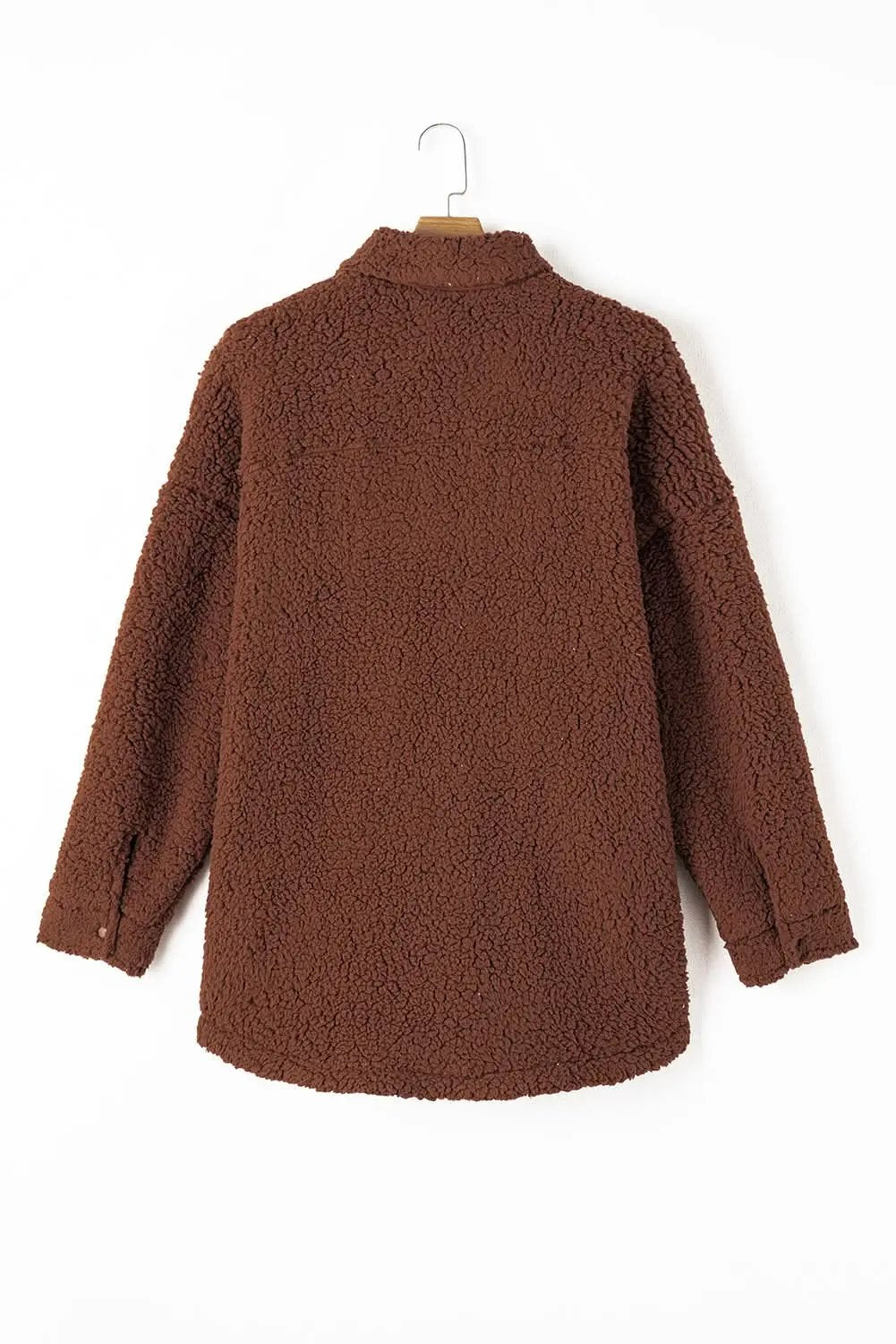 Cozy red teddy bear jacket - Love Salve